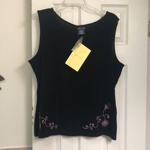 Dressy sleeveless top.